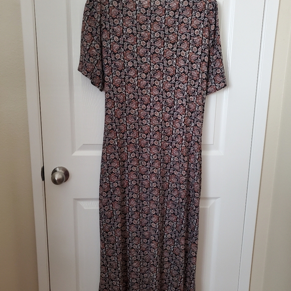 NWT Boden Black & Rust Floral Pattern Dress Women's Size 20-22 - Picture 5 of 10